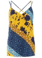Dorothy Perkins Multi Colour Diagonal Striped Camisole Top