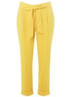 Dorothy Perkins Ochre Tie Tapered Trousers