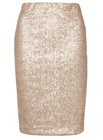 Dorothy Perkins Petite Blush Sequin Skirt
