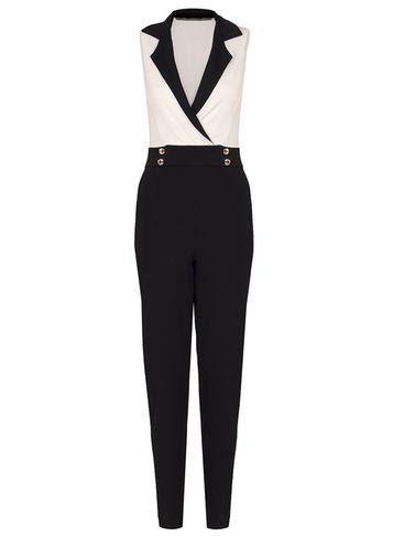 Dorothy Perkins *quiz Cream Button Jumpsuit