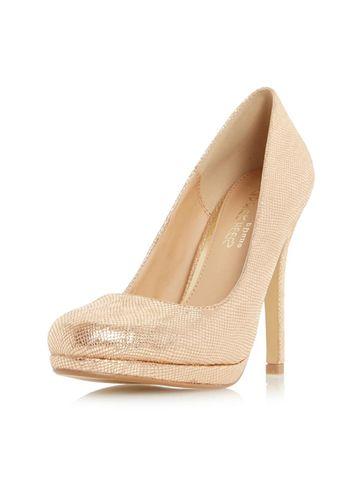 Dorothy Perkins *head Over Heels 'andrea' Round Toe Platform Shoes