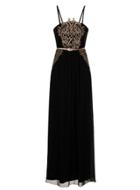 Dorothy Perkins Black Applique Maxi Dress