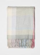 Dorothy Perkins Blue And Pink Pastel Checked Scarf