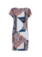 *billie & Blossom Navy Mix Print Shift Dress