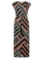 Dorothy Perkins Petite Black Tassel Front Maxi Dress