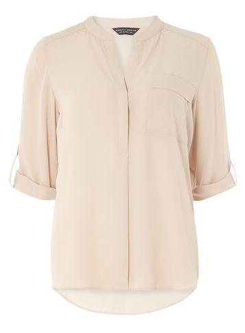 Dorothy Perkins Stone No Collar Shirt