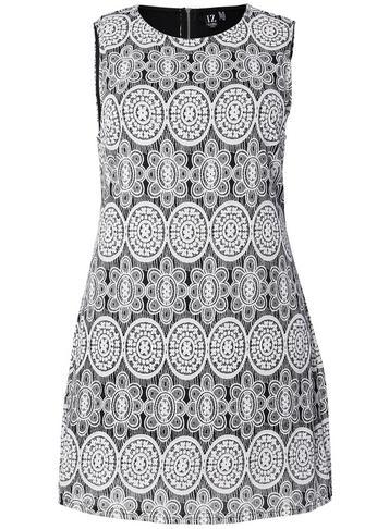 Dorothy Perkins *izabel London Curve Black Mosaic Shift Dress