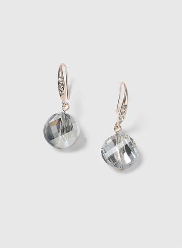 Dorothy Perkins Facet Glass Drop Earring