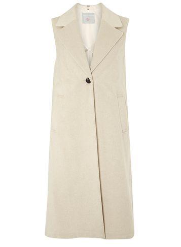 Dorothy Perkins Petite Blonde Sleeveless Coat