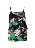 *only Black Tropical Print Strappy Camisole Top