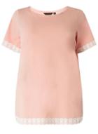 Dorothy Perkins Dp Curve Lave Hem Top Blush