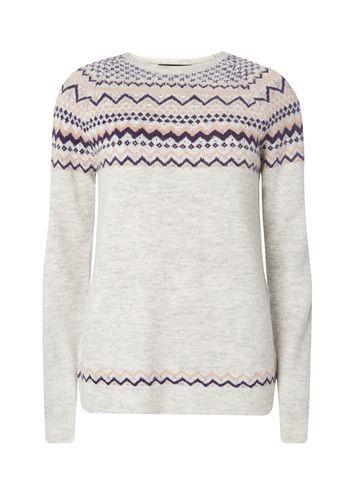 Dorothy Perkins *tall Grey Embellished Fair Isle Jumper