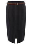Dorothy Perkins Blue Double Striped Pencil Skirt