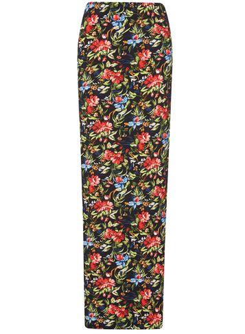 Dorothy Perkins *tall Black Floral Maxi Skirt