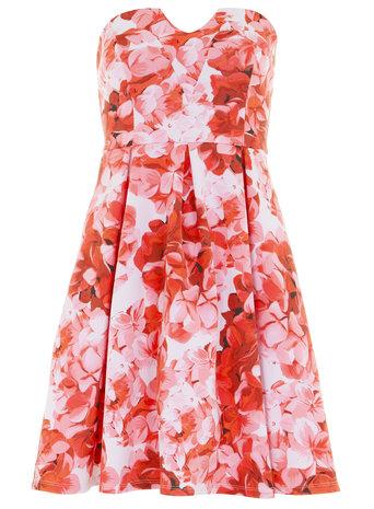 Dorothy Perkins Printed Bandeau Prom Dress