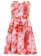 Dorothy Perkins Printed Bandeau Prom Dress