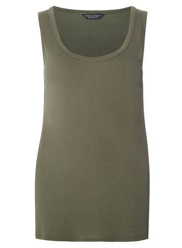 Dorothy Perkins Khaki Viscose Vest Top