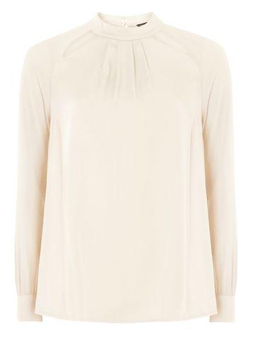 Dorothy Perkins Blush Cut Out Long Sleeve Top
