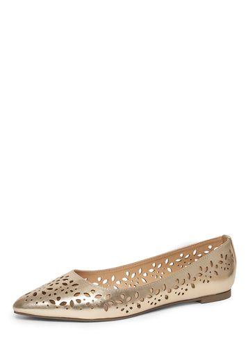 Dorothy Perkins Gold 'hazy' Lazercut Pumps.