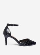 Dorothy Perkins Wide Fit Black Demis Pu Court Shoes