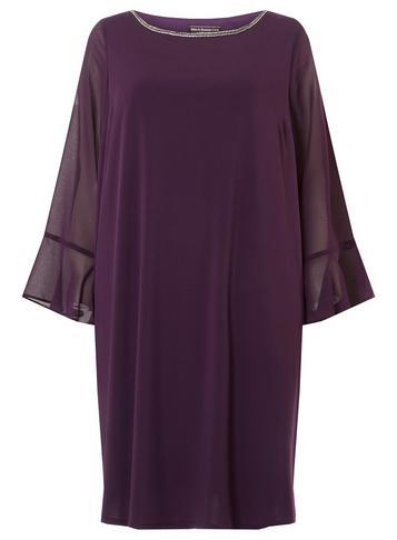 Dorothy Perkins *billie & Blossom Curve Purple Shift Dress