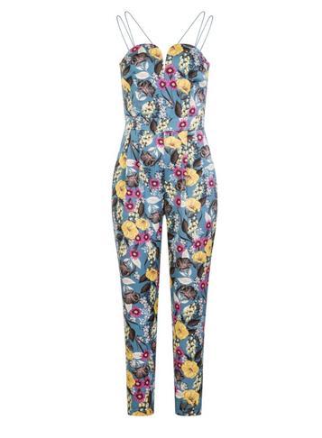 Dorothy Perkins *girls On Film Blue Jumpsuit