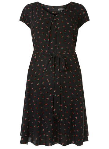 Dorothy Perkins *billie & Blossom Black Cherry Print Dress