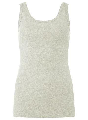 Dorothy Perkins *tall Grey Pique Vest Top