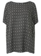 Dorothy Perkins *dp Curve Monochrome Geometric Soft T-shirt