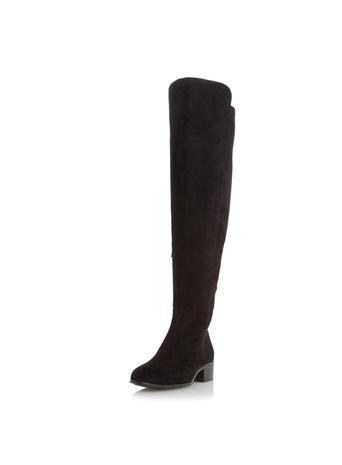 Dorothy Perkins *head Over Heels 'treena' Over The Knee Black Boots