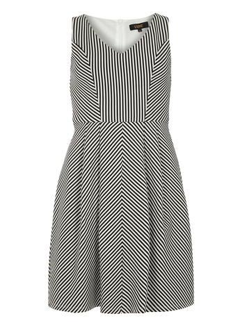 Dorothy Perkins *luxe Monochrome Stripe Prom Dress