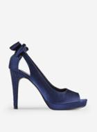 Dorothy Perkins *showcase Blue 'ghost' Platform Peeptoe Sandals