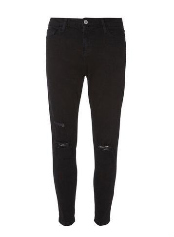Dorothy Perkins Black Darcy Knee Rip Skinny Jeans