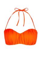 Dorothy Perkins *dp Beach Orange Ruched Bikini Top