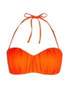 Dorothy Perkins *dp Beach Orange Ruched Bikini Top