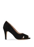 Dorothy Perkins Wide Fit Black Clovers Court Shoes