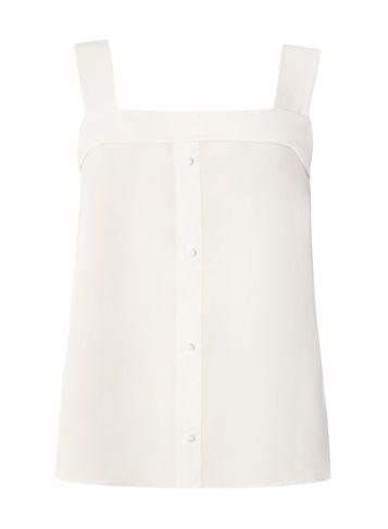 Dorothy Perkins White Foldover Button Camisole Top