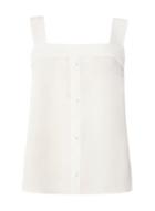 Dorothy Perkins White Foldover Button Camisole Top