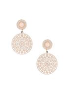 Dorothy Perkins Rose Gold Disc Earrings