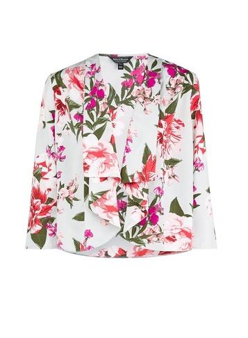*billie & Blossom Grey Floral Print Jacket
