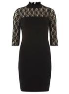 Dorothy Perkins Petite Black Victoriana Dress