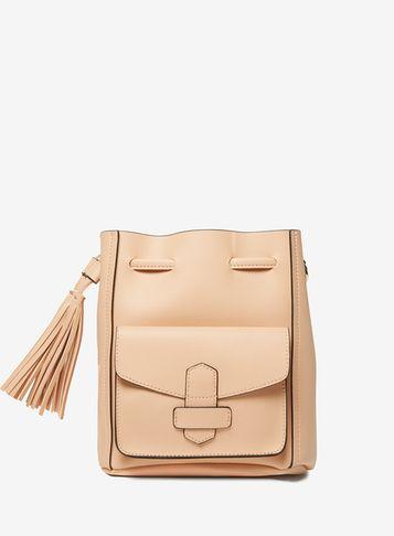 Dorothy Perkins Peach Duffle Cross Body Bag