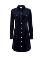 Dorothy Perkins Midnight Blue Corduroy Shirt Dress
