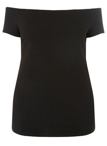 Dorothy Perkins *dp Curve Black Jersey Bardot Top