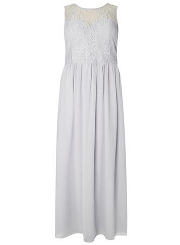 Dorothy Perkins *showcase Petite Grey 'grace' Maxi Dress