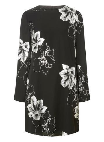 Dorothy Perkins Black Foil Print Shift Dress
