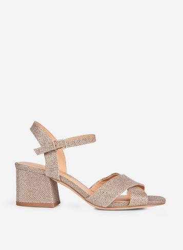 Dorothy Perkins Gold 'boom' Heeled Sandals