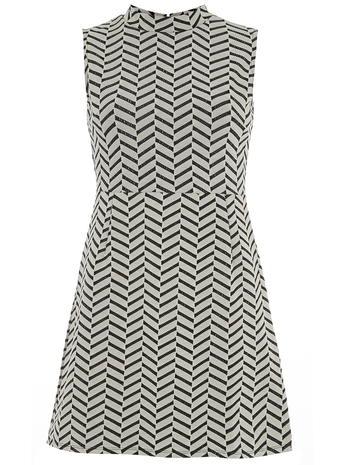 Dorothy Perkins Petite Black Chevron Dress