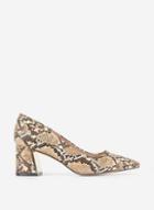 Dorothy Perkins Wide Fit Multi Coloured Snake Print 'daydream' Court Shoes