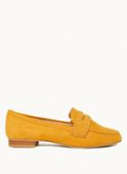 Dorothy Perkins Mustard Microfibre 'limit' Loafers